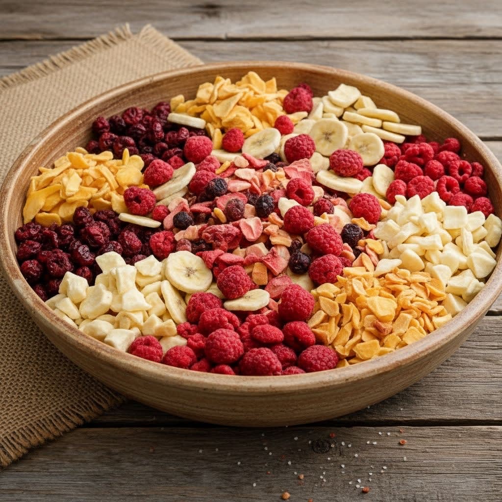 الفواكه المجففة بالتجميد